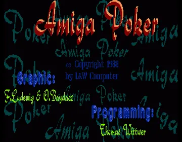 Amiga Poker screen shot title